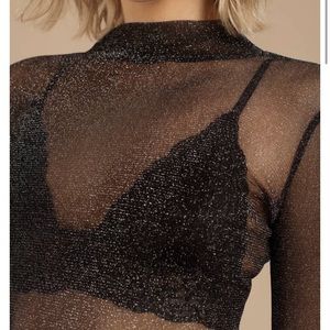 Sparkly Tobi crop top. Never been worn